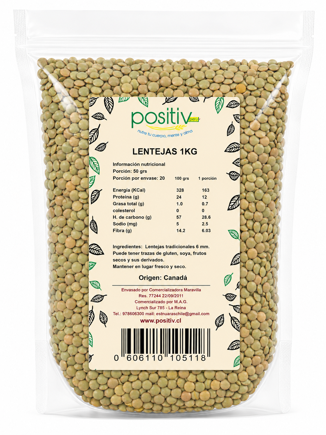 Lentejas Tradicionales 1 Kilo