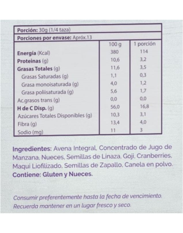 Granola Antioxidante 300 grs