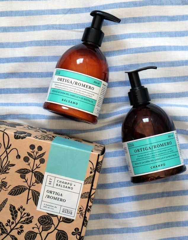 Shampoo y Acondicionador Ortiga Romero - Del Alba