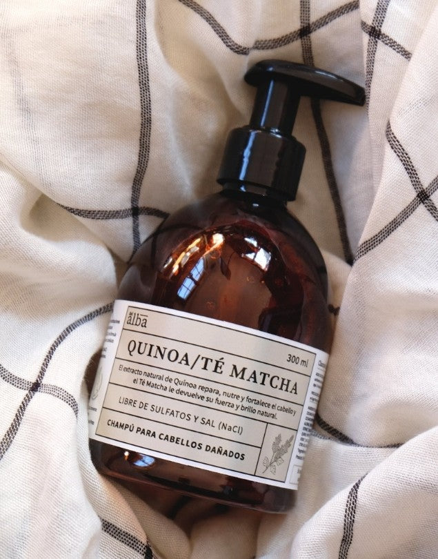 Shampoo y Acondicionador Quínoa Té Matcha - Del Alba