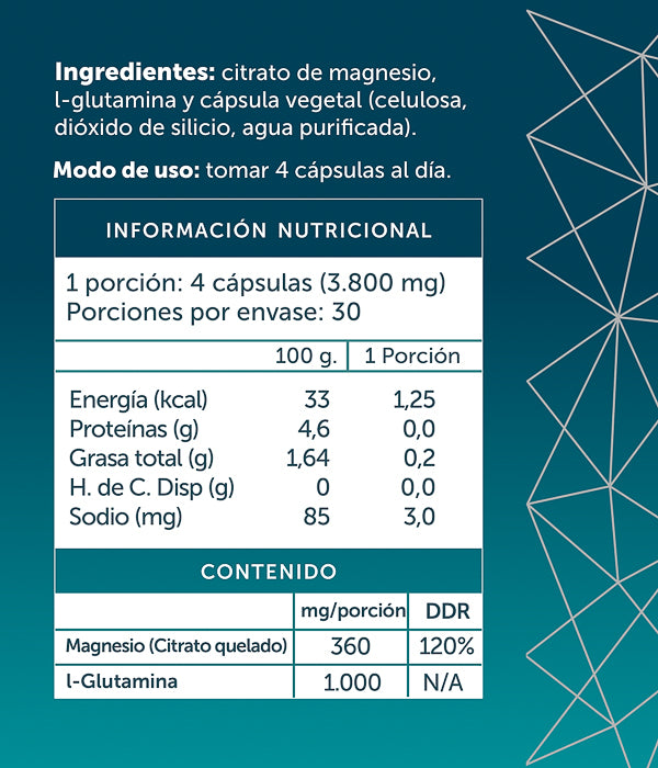 Magnesio Citrato 120 cápsulas