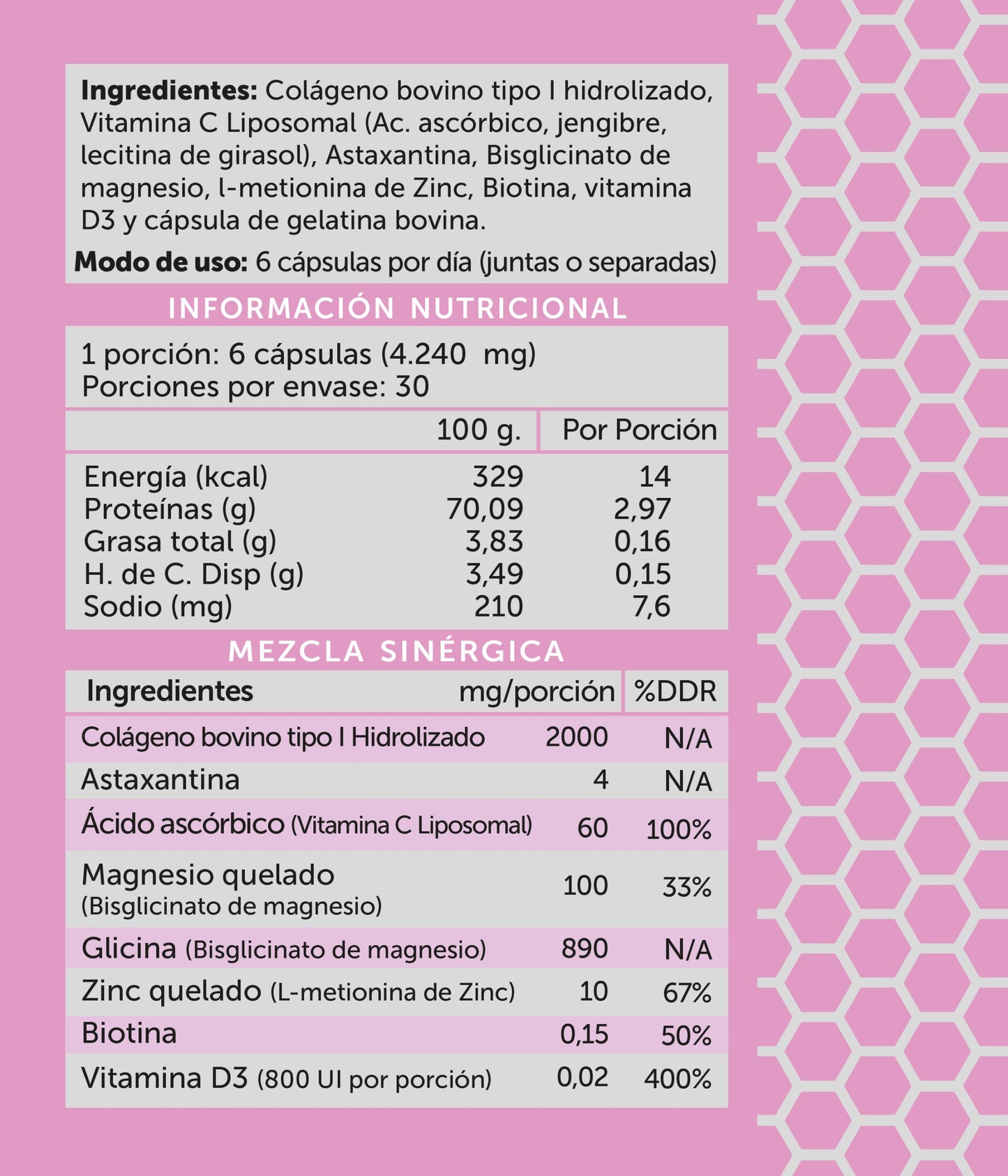 Dermaplus 180 cápsulas