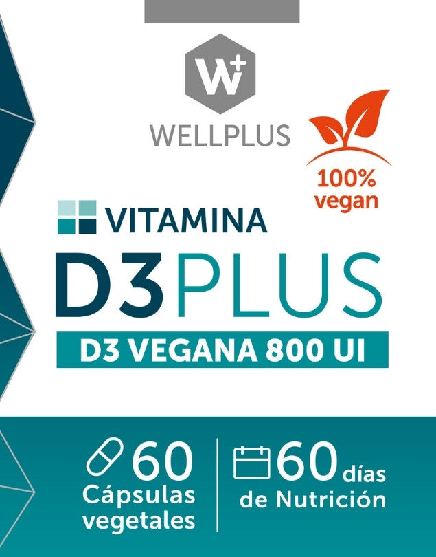 Vitamina D3 Vegana 60 cápsulas