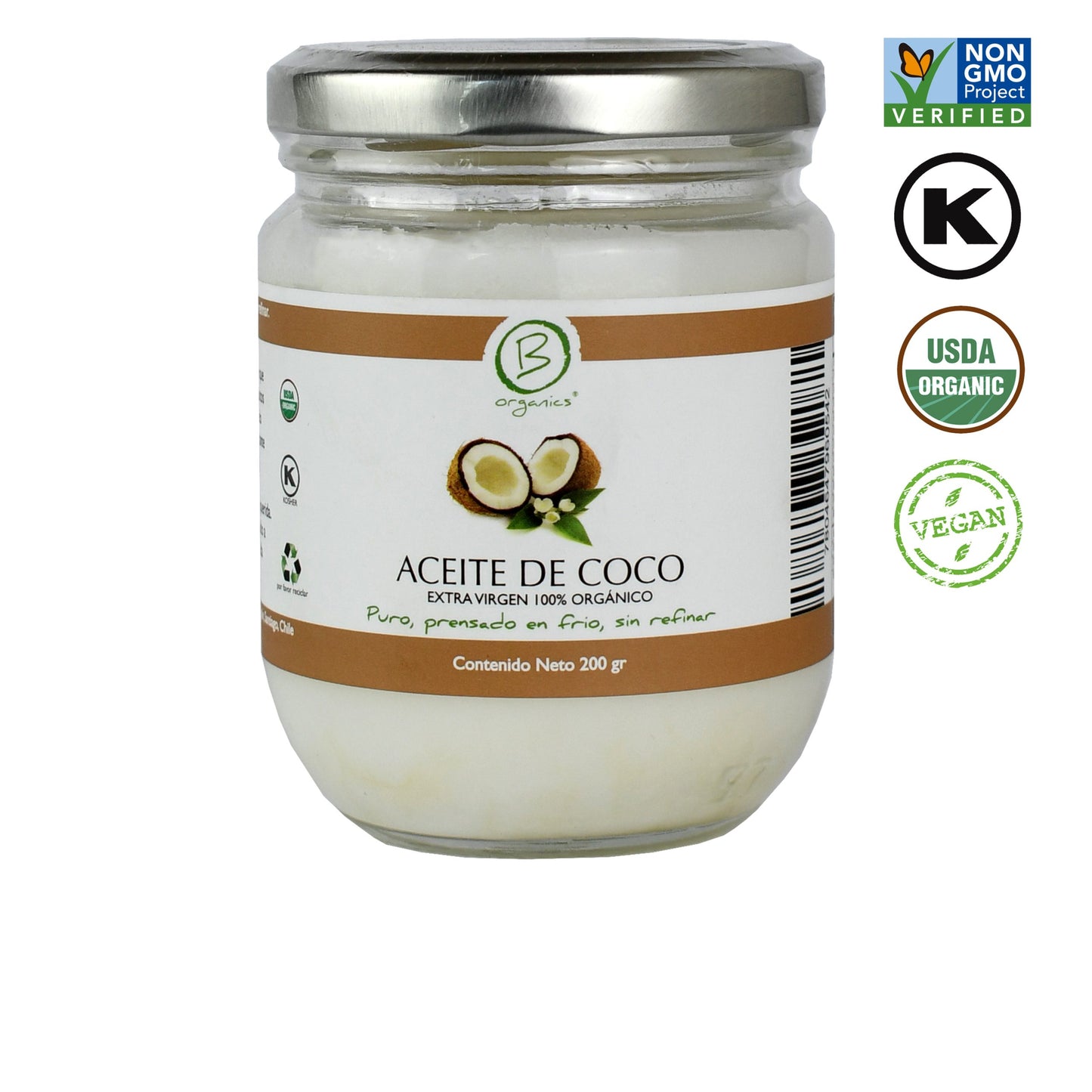 Aceite De Coco 200 grs - B Organics