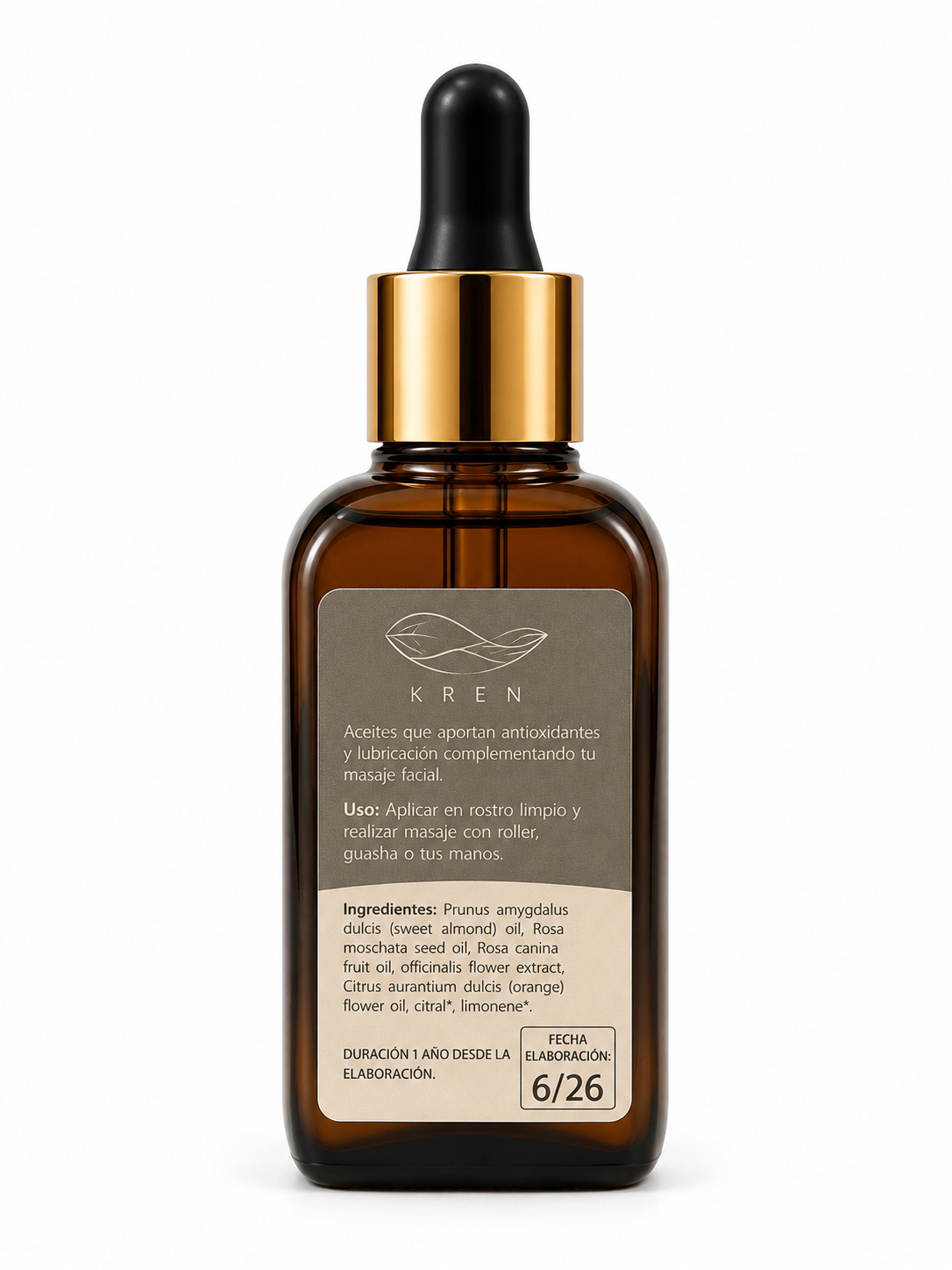Aceite de Masaje Facial Almendra y Rosa Mosqueta 30 ml