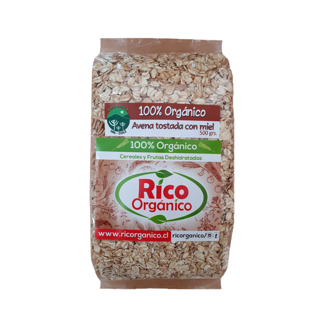 Avena Tostada con Miel 500 grs - Rico Orgánico