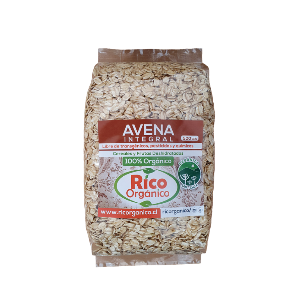 Avena Orgánica Integral 500 grs - Rico Orgánico