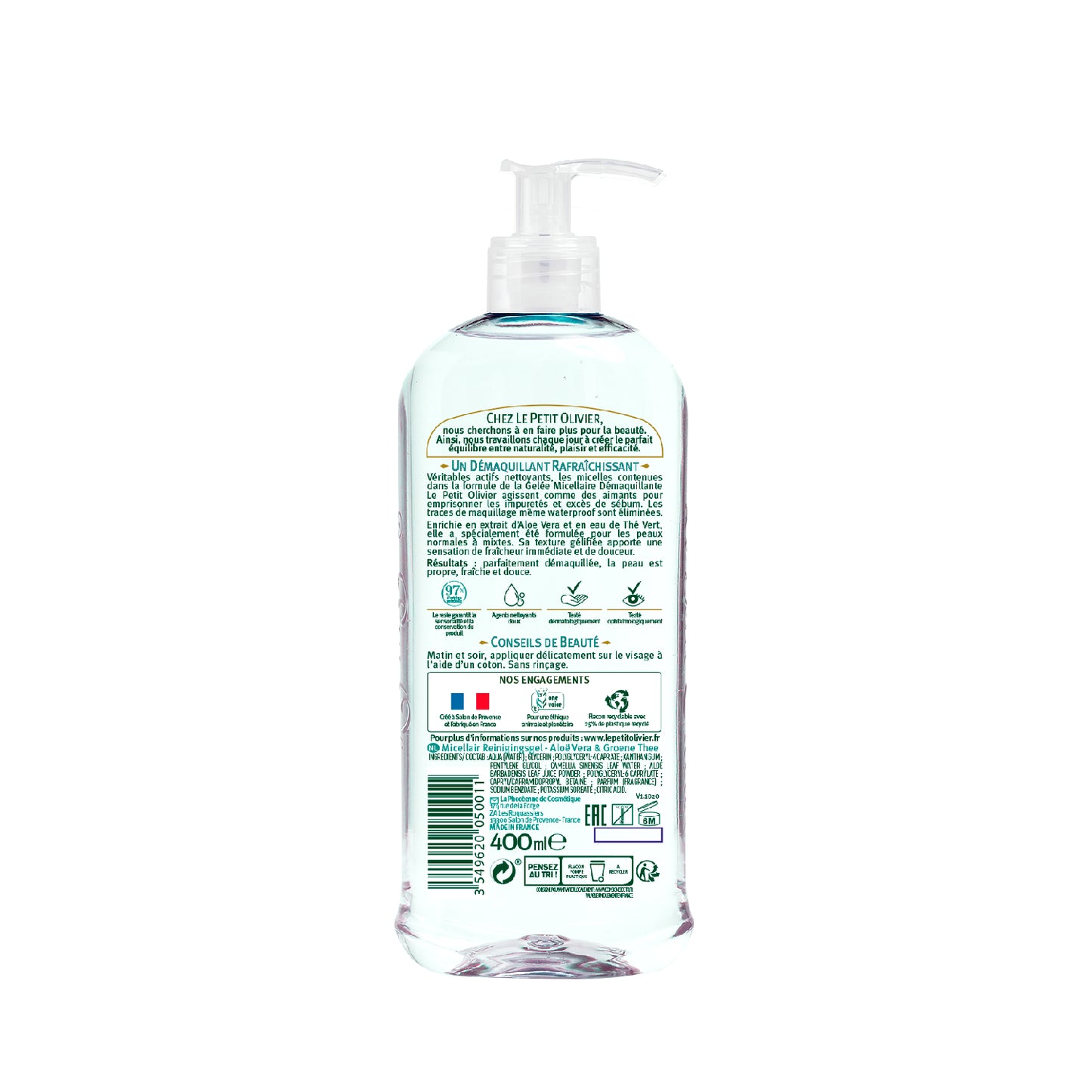 Gel Micelar Desmaquillante Aloe Te Verde Le Petit