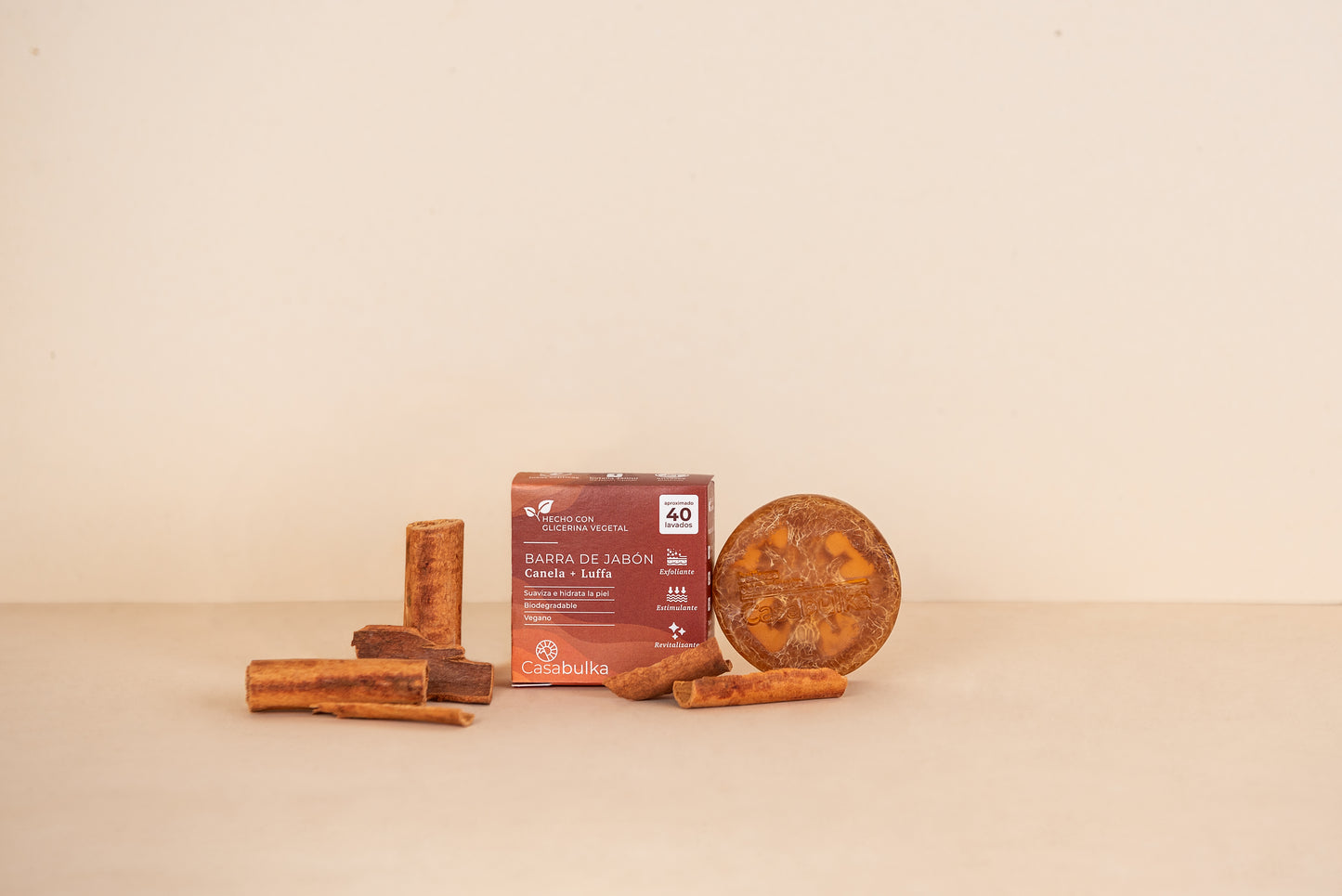 Jabón Canela Luffa 75 grs - CasaBulka