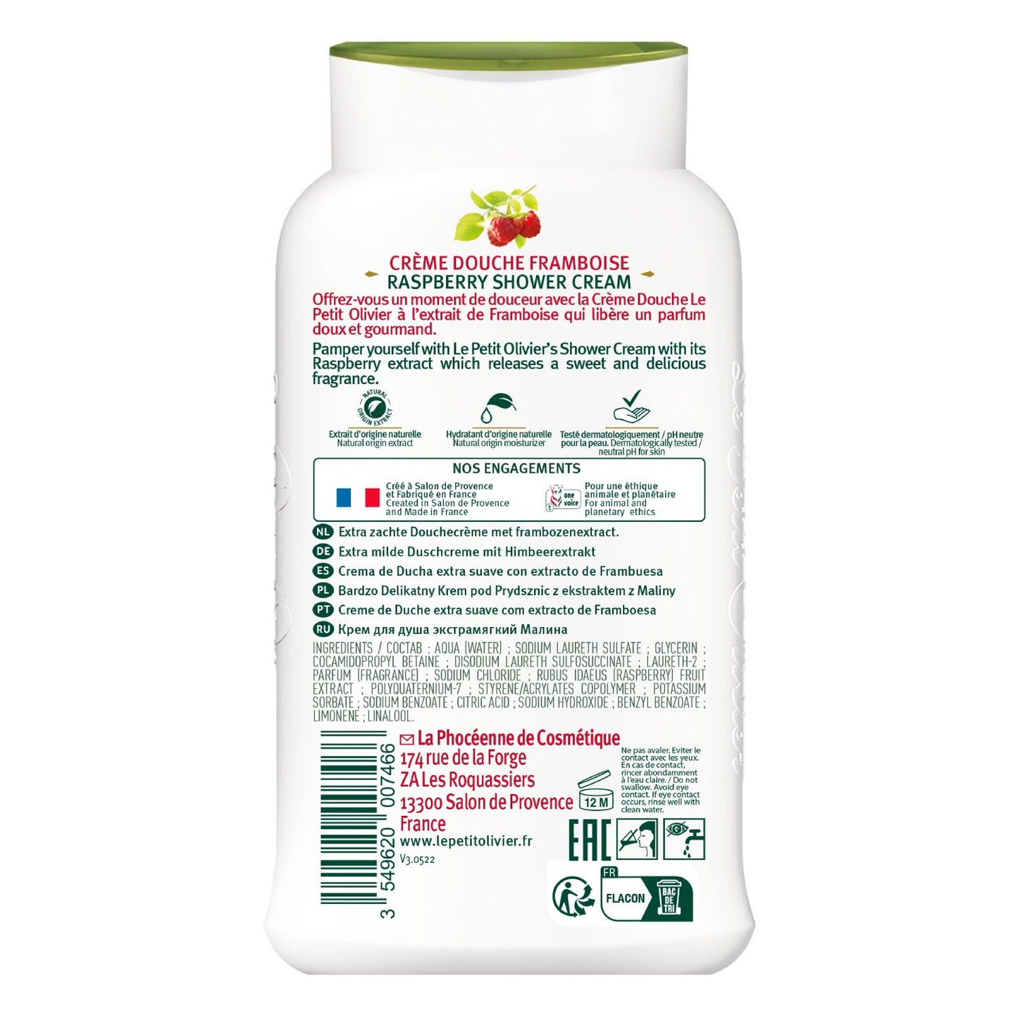 Crema Ducha Frambuesa