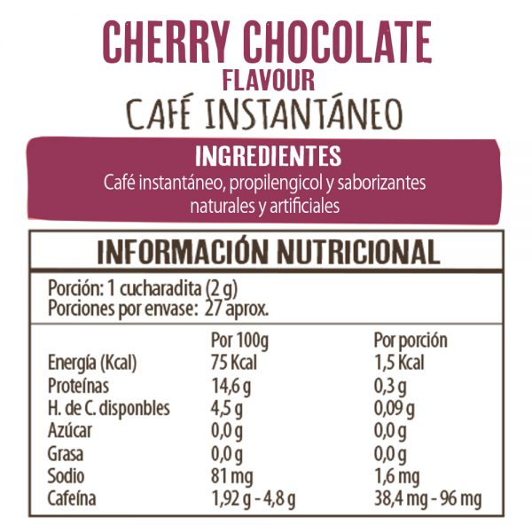 Café Cherry Chocolate 50 grs - Beanies