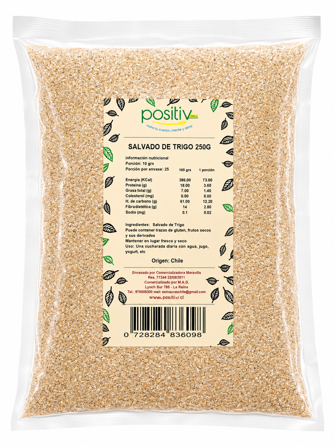 Salvado Trigo 250 Grs