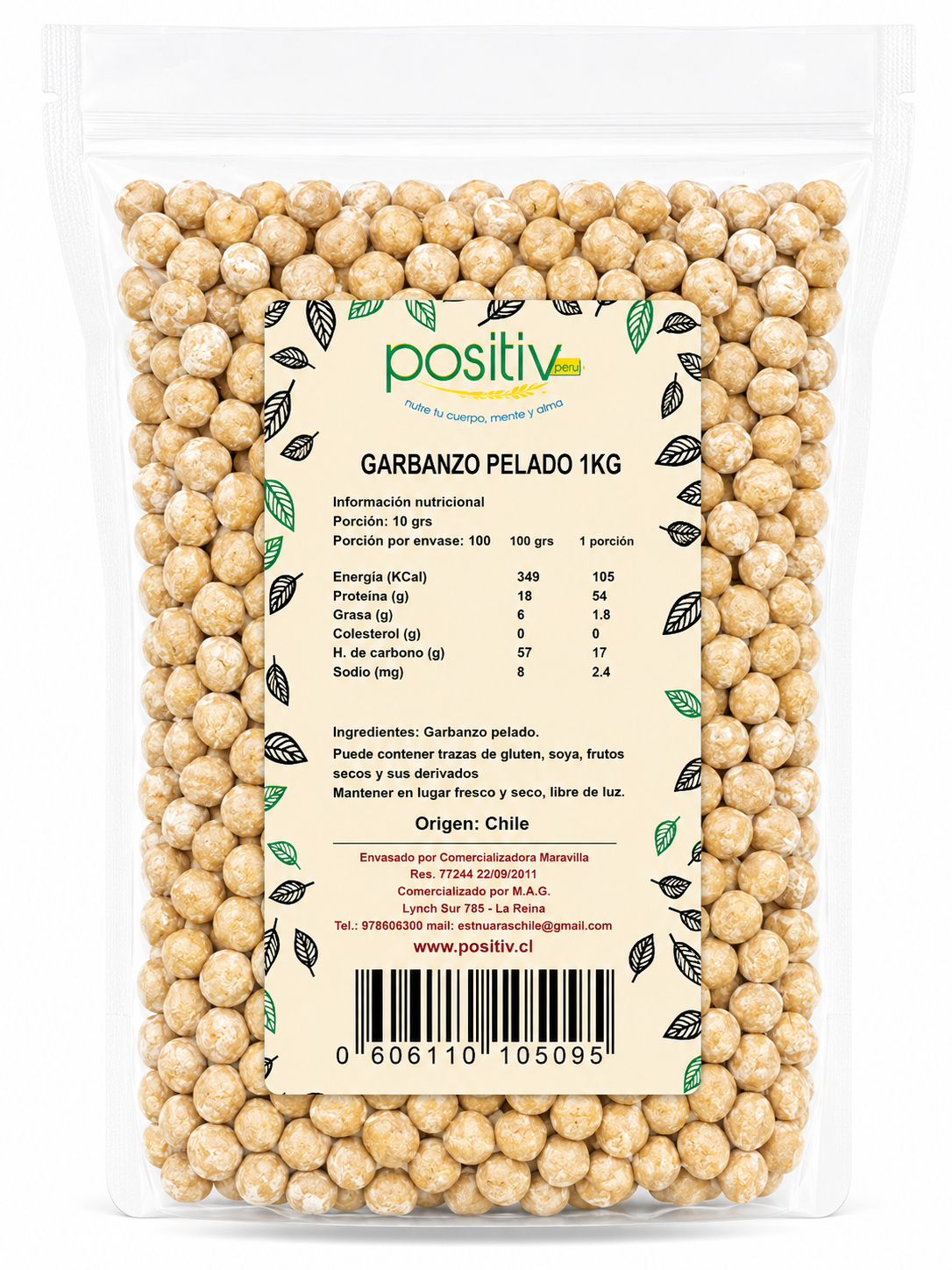 Garbanzos Pelados 1 Kilo