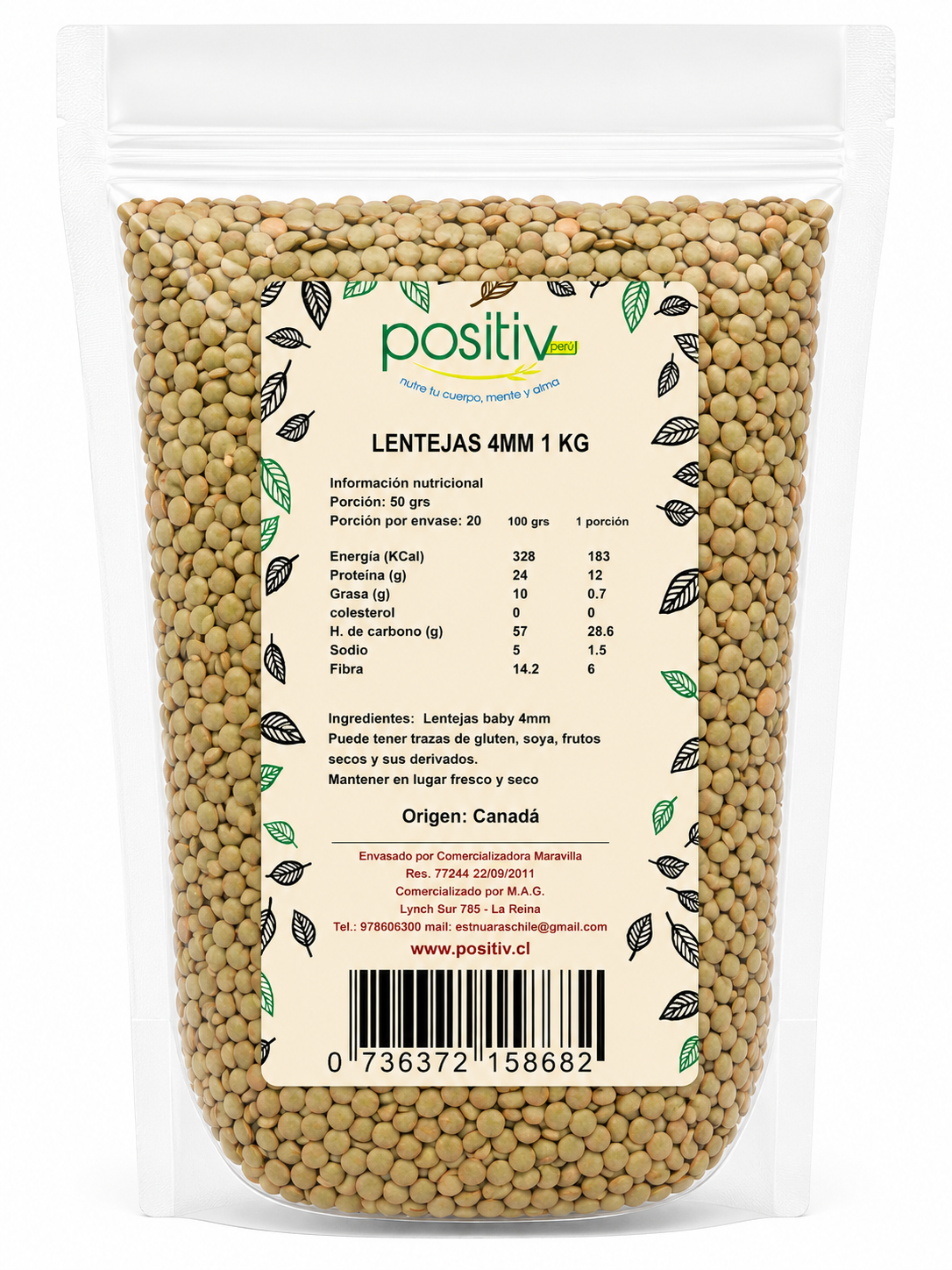 Lentejas 4mm 1 Kilo