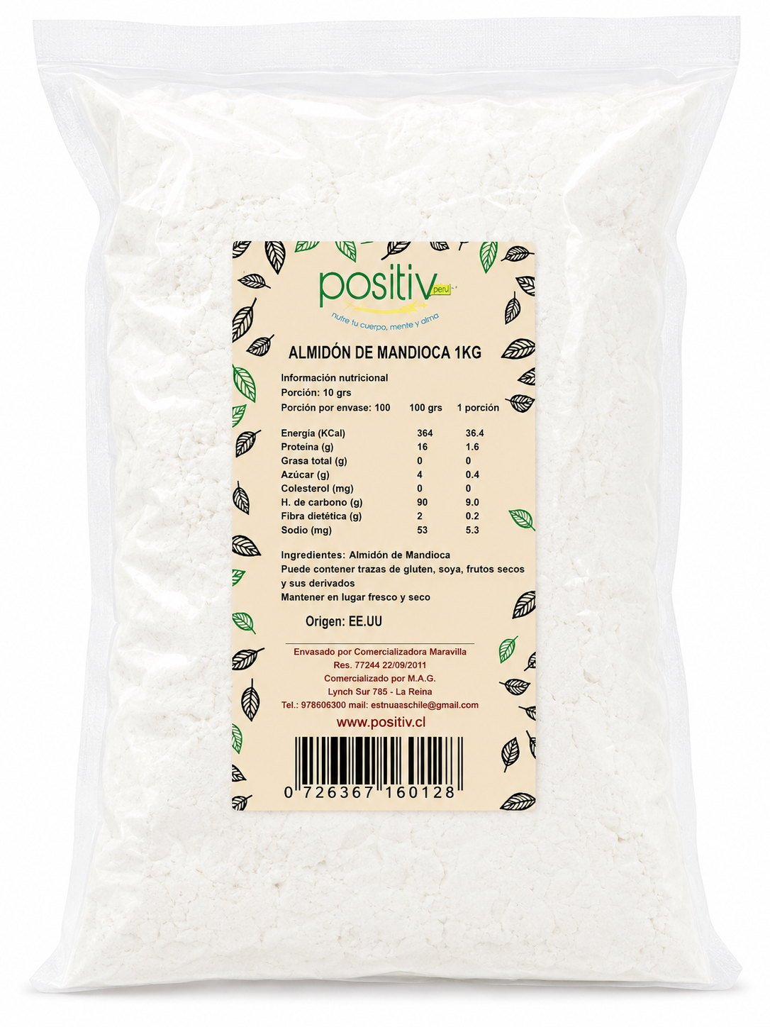 Almidón De Mandioca 1 Kg