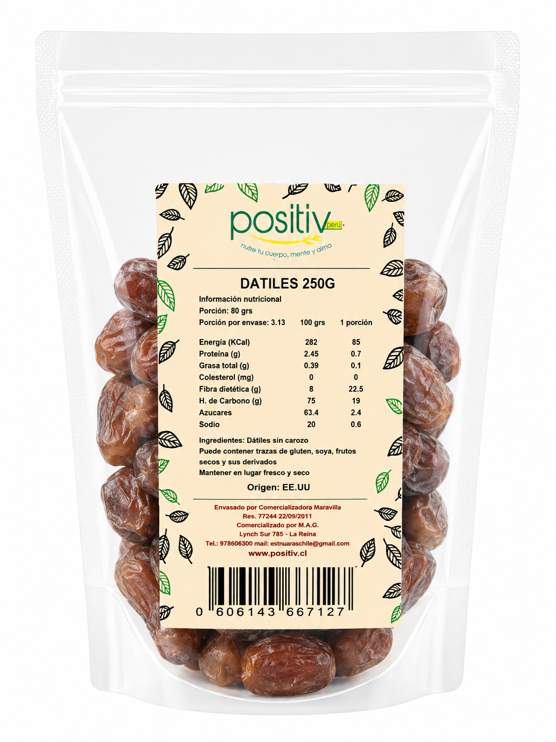 Dátiles Sin Carozo 250 grs