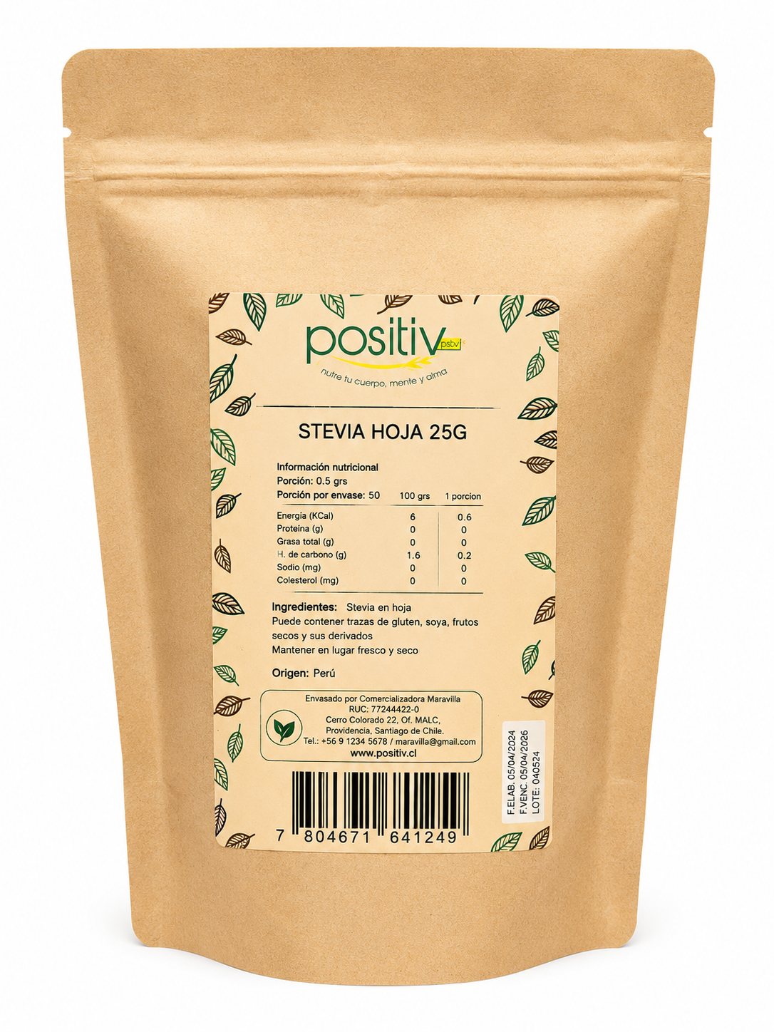 Stevia Hoja Verde 25 Grs