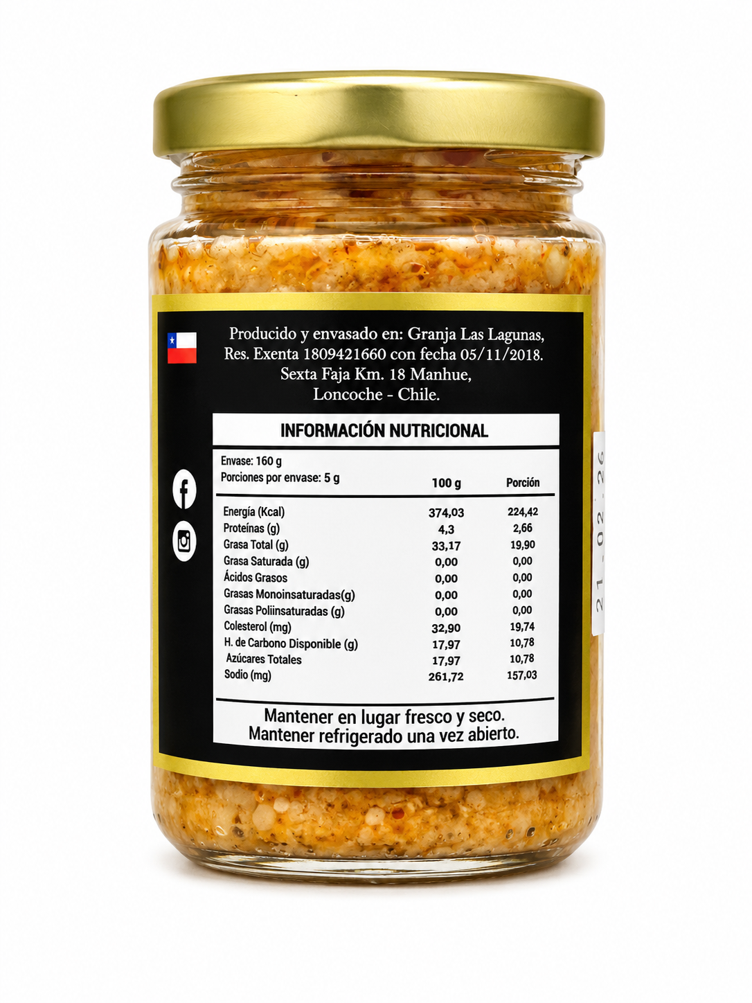 Pasta de Ajo Chilote Merkén 160 Grs