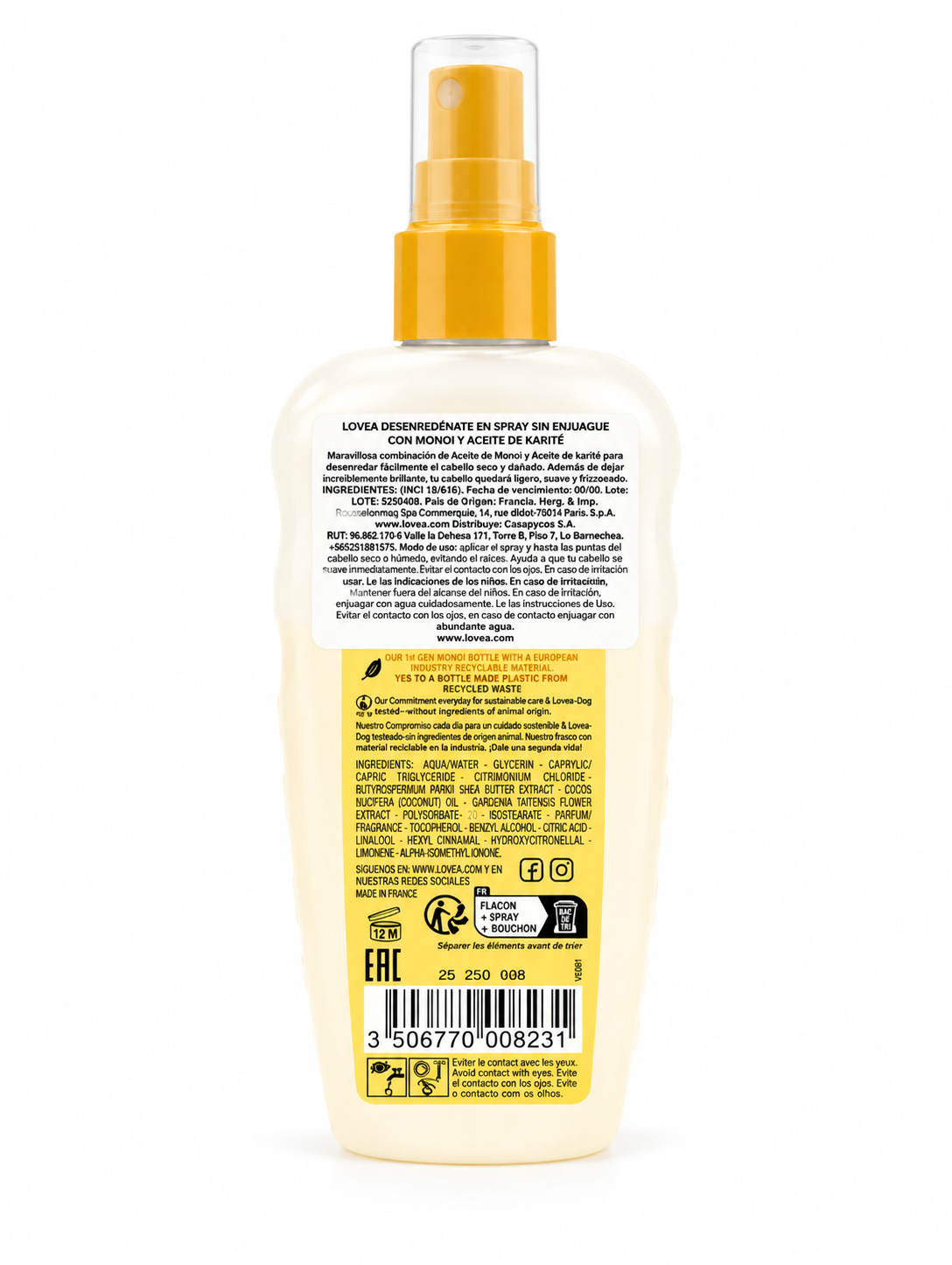 Spray Desenredante Monoi 150 ml