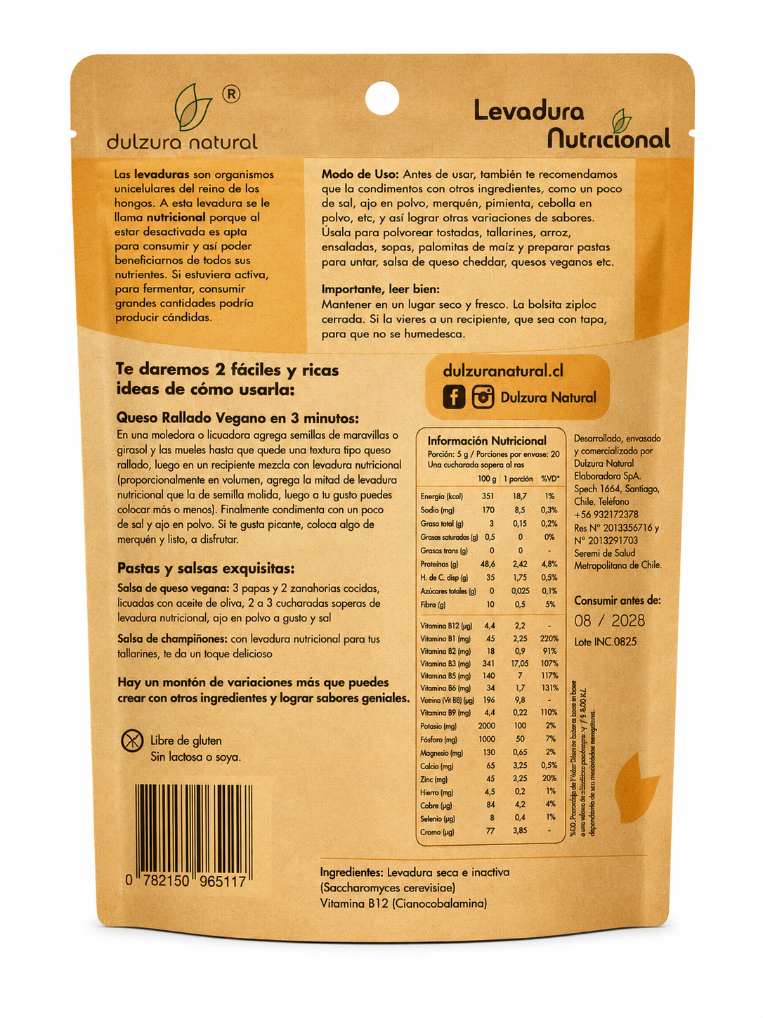 Levadura Nutricional 100 grs