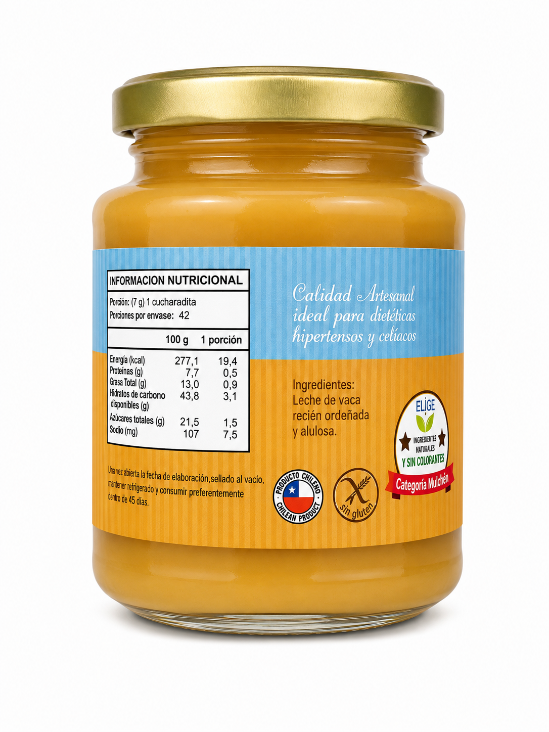 Dulce de Lecha sin azúcar 300 grs