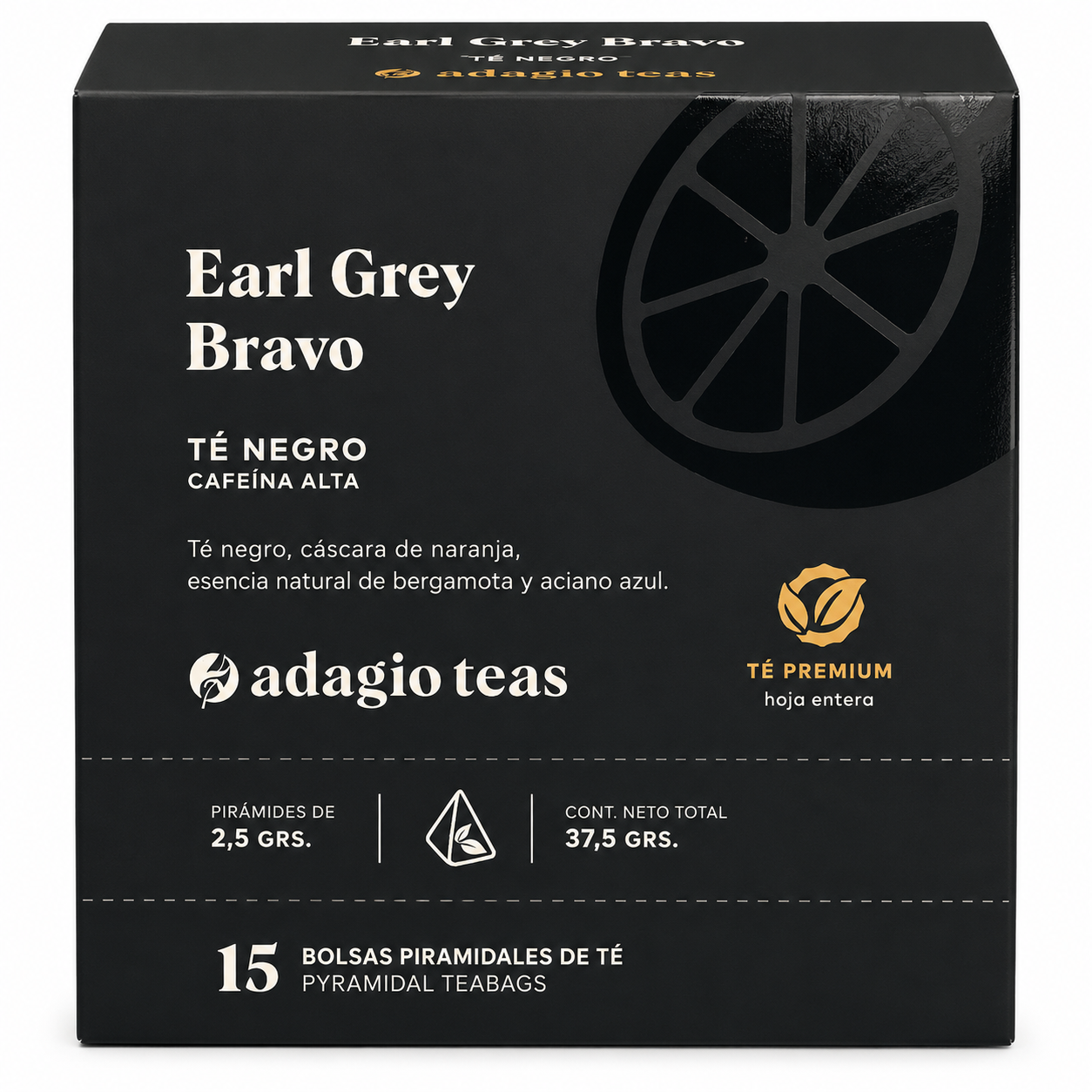 Earl Grey 15 bolsitas piramidales