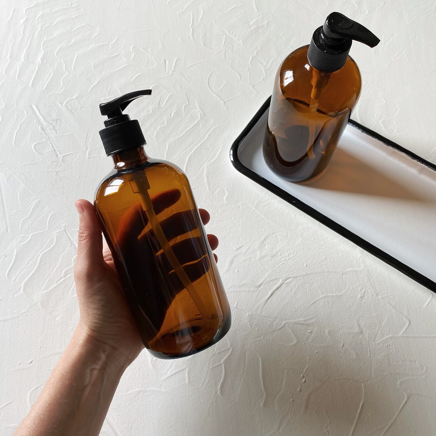 Dispensador Vidrio Ámbar 500 ml