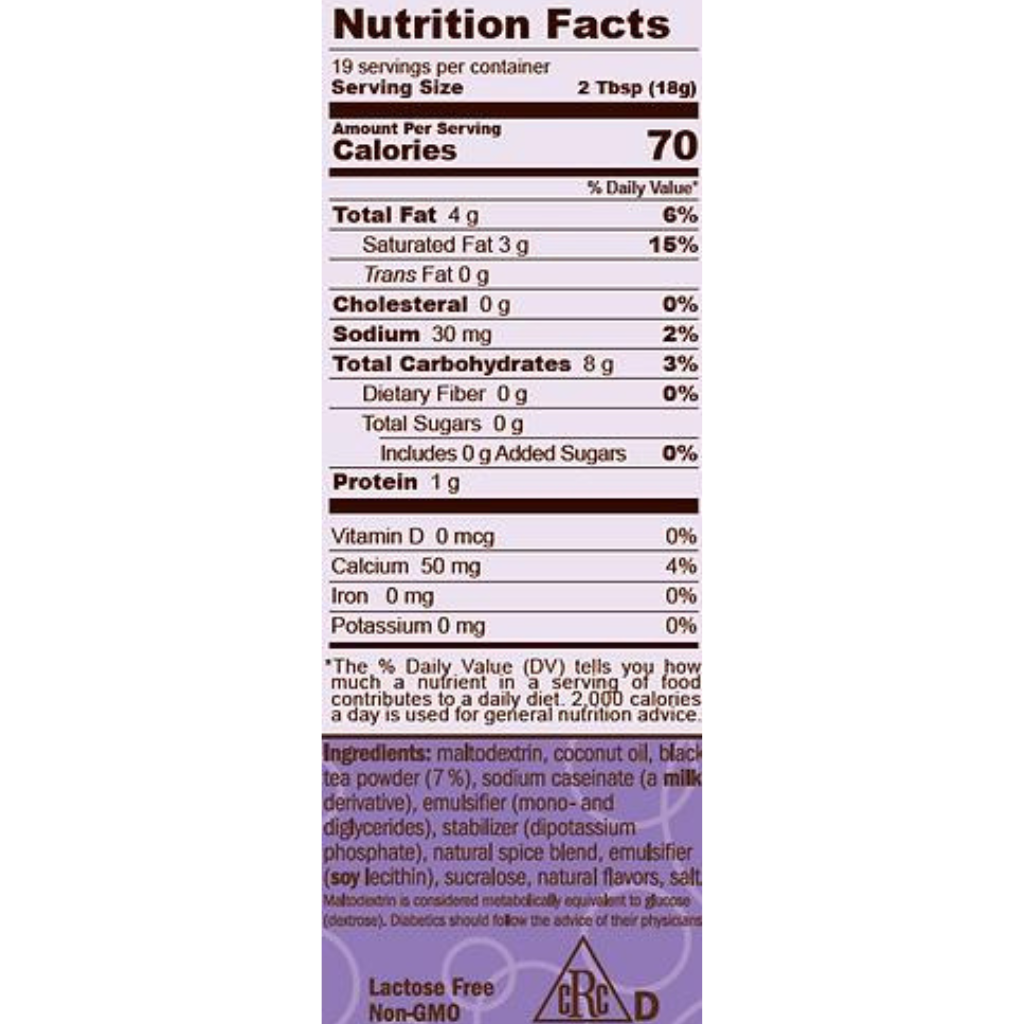 Orca Sugar Free Chai Tarro 337 grs