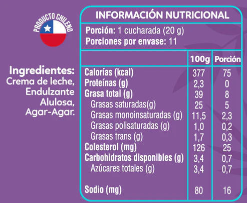 Manjar Keto Sin Lactosa - Ketofree