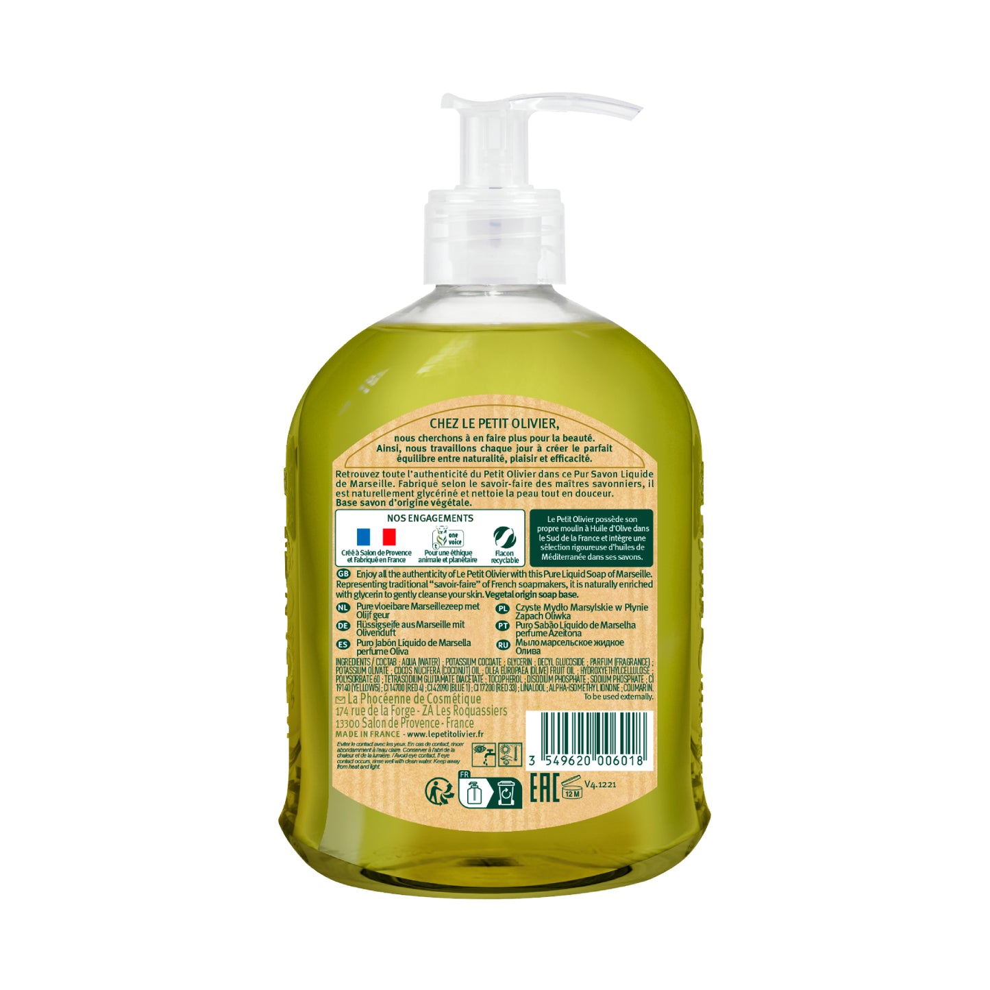 Jabón Liquido Oliva