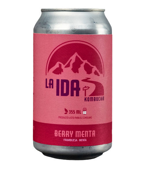 Kombucha Berry Menta 355 cc - La Ida