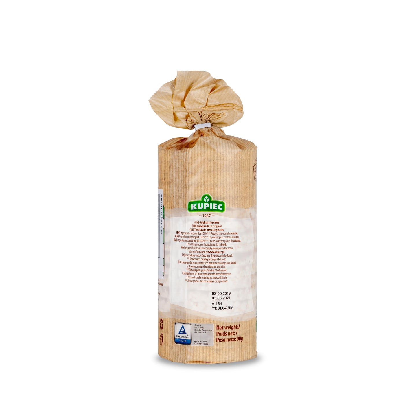 Galletas de Arroz Natural 18 unidades