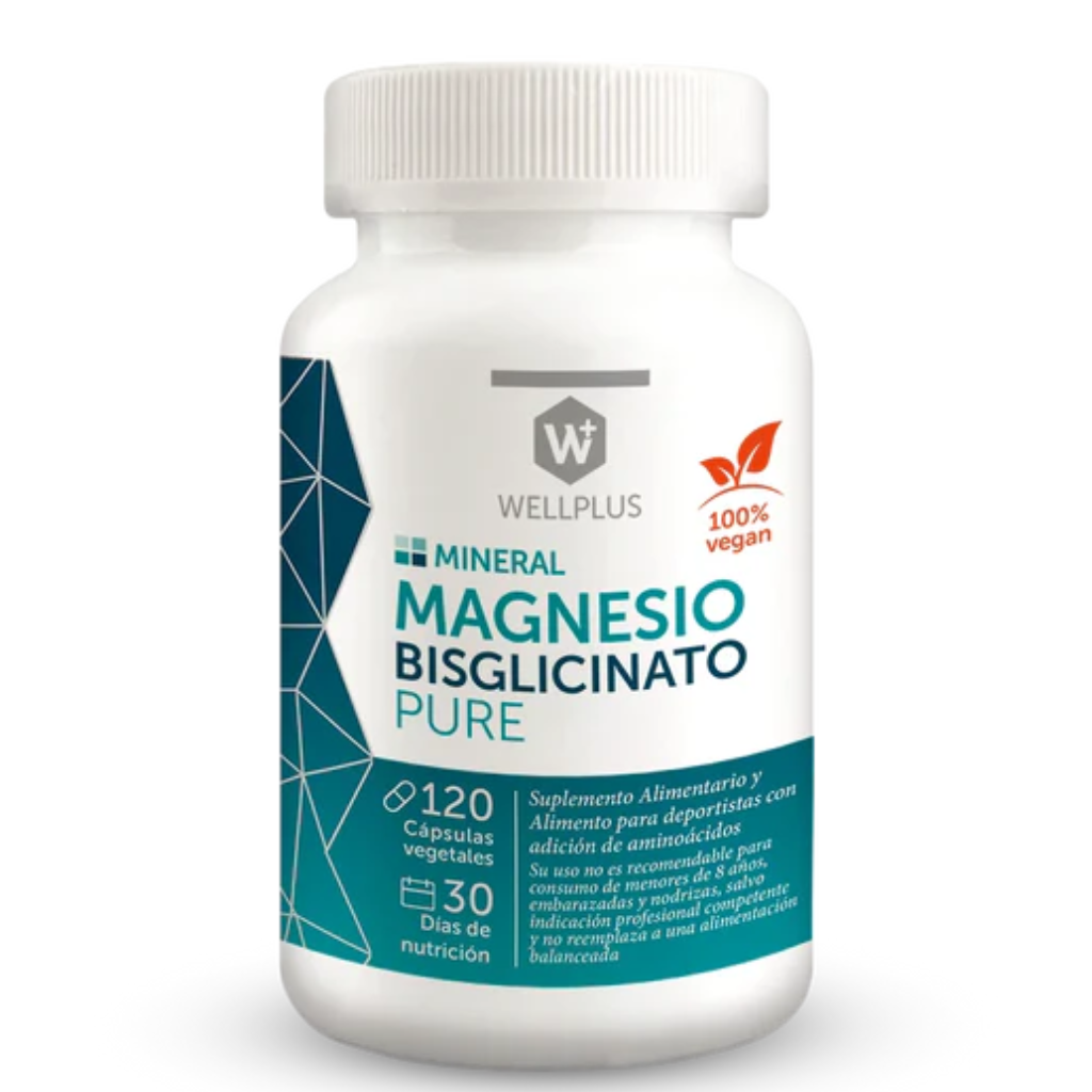 Magnesio Bisglicinato Pure 120 cápsulas