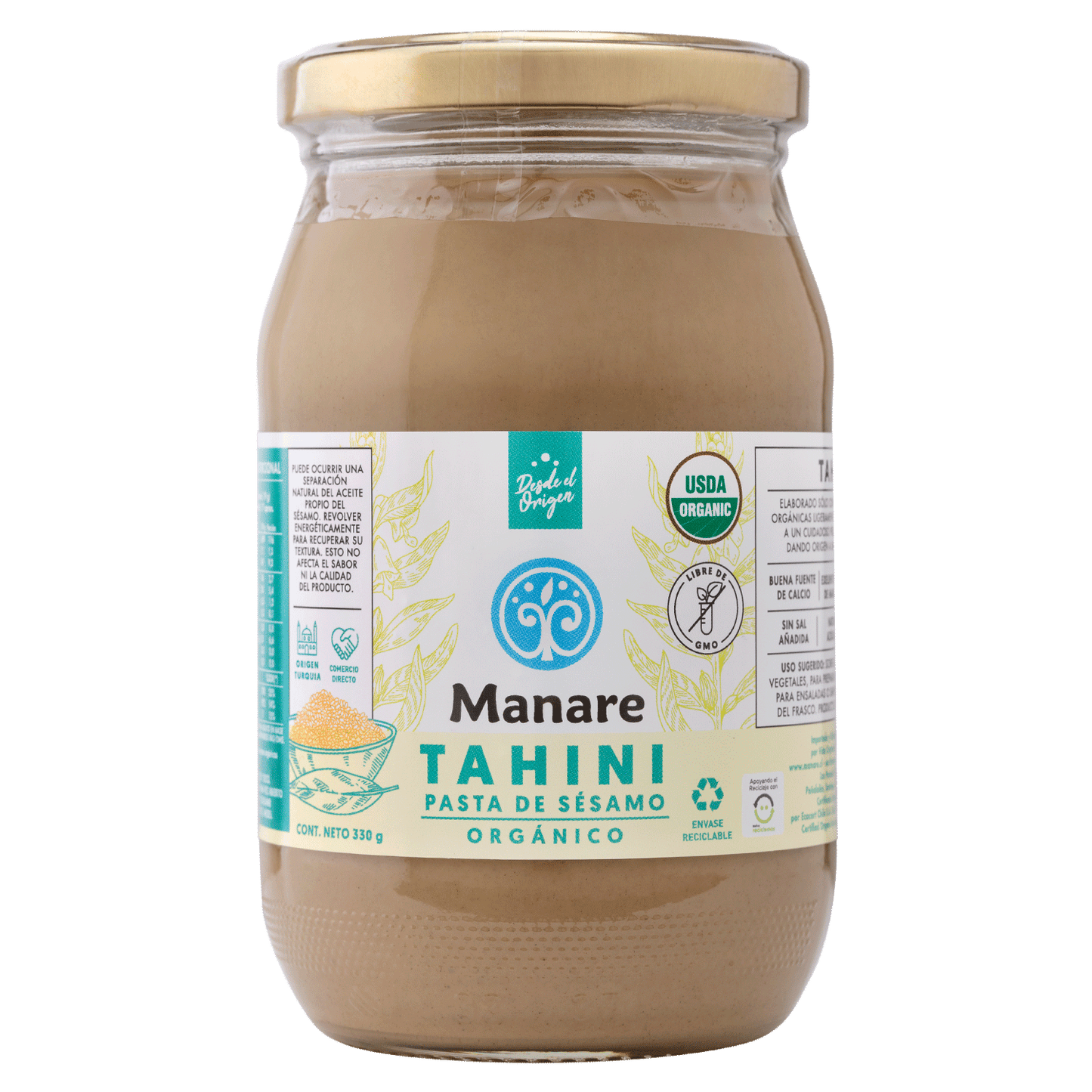 Tahini Orgánico 330 grs - Manare