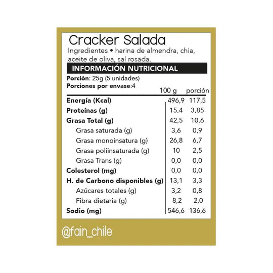 Crackers Saladas 150 grs - Fain