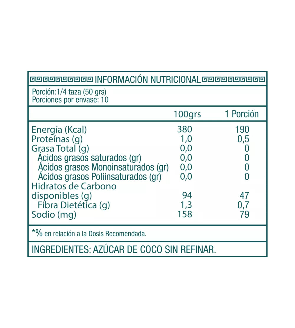 Azúcar de Coco 500 grs