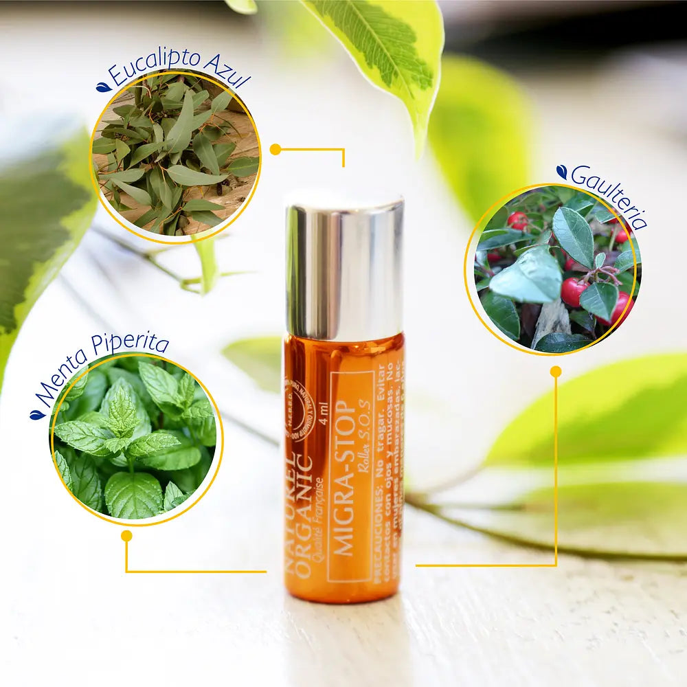 Roller Migra Stop 4 ml (dolor de cabeza y jaquecas) - Naturel Organic