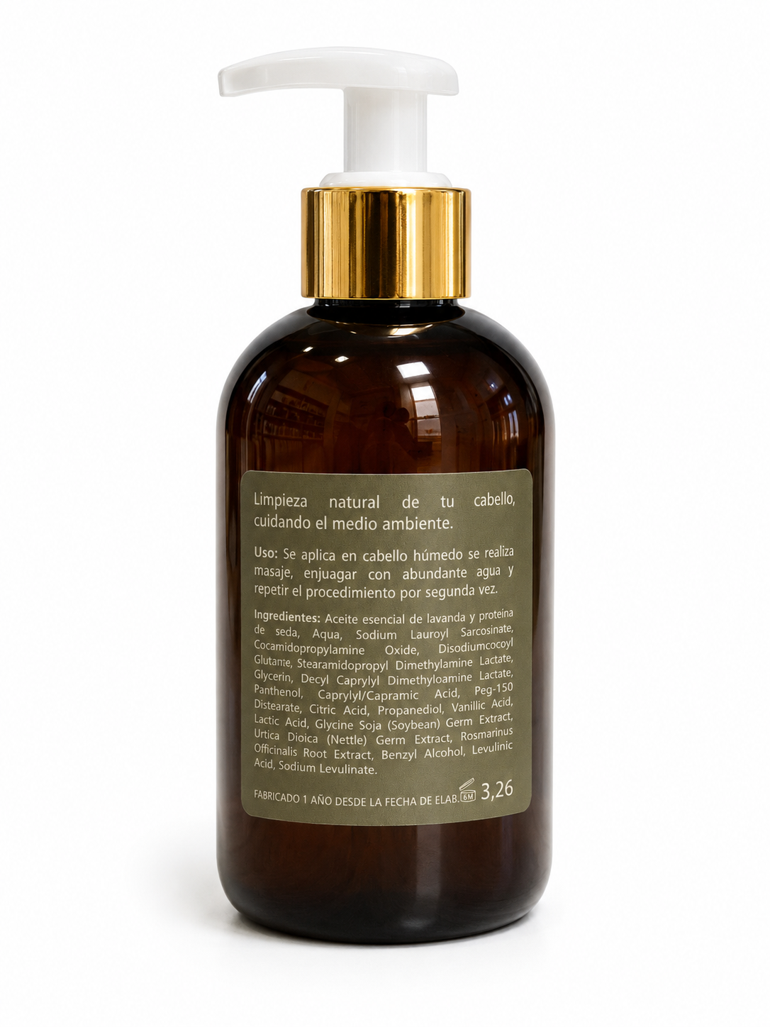 Shampoo Líquido Lavanda y Menta 250 ml