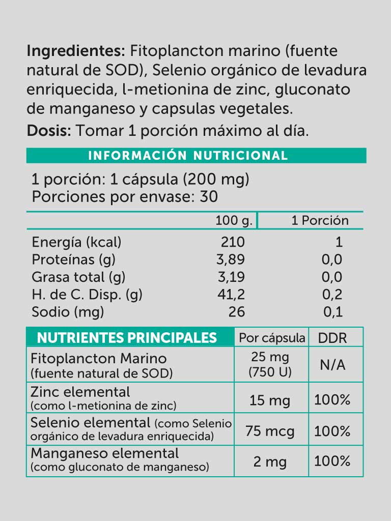 Sod 750 Plus 30 cápsulas