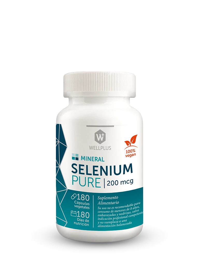 Selenio 200 mg 180 cápsulas - Wellplus
