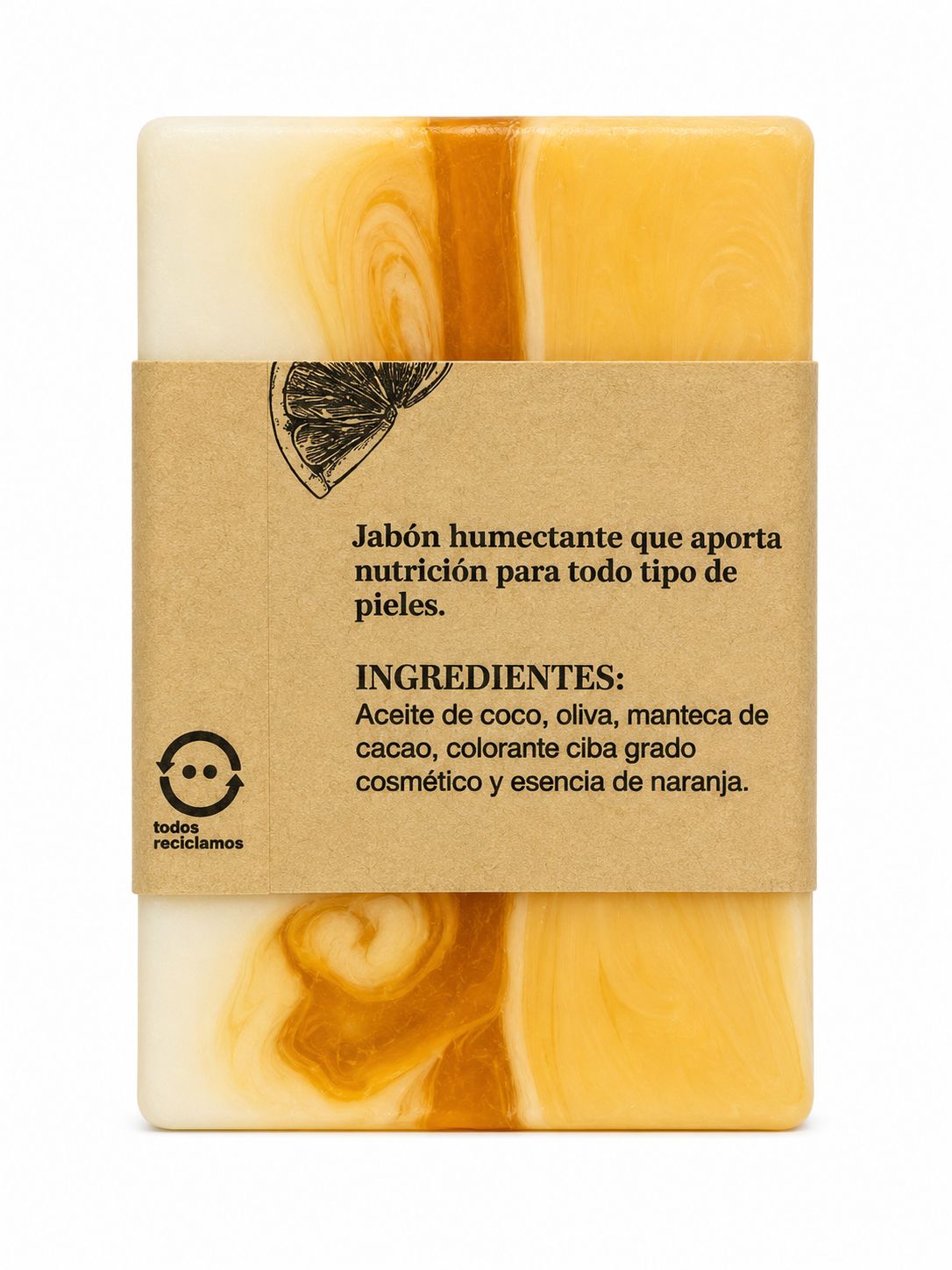 Jabón Natural Naranja 130 grs