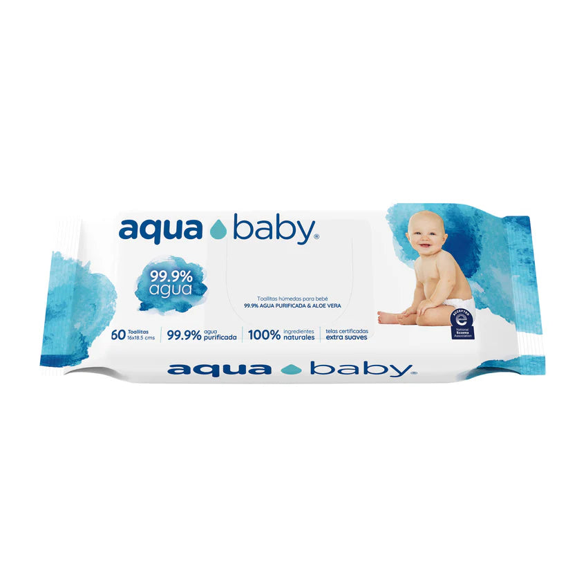 Toallitas Húmedas 60 un - Aqua Baby