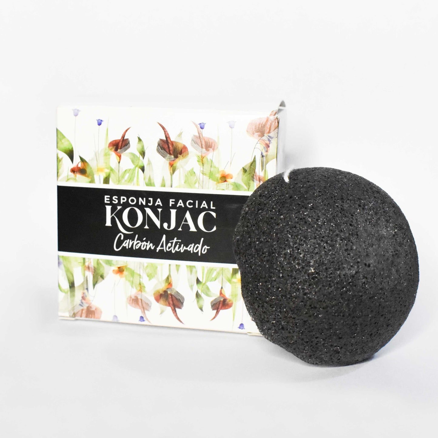 Esponja Facial Konjac Carbón Activo