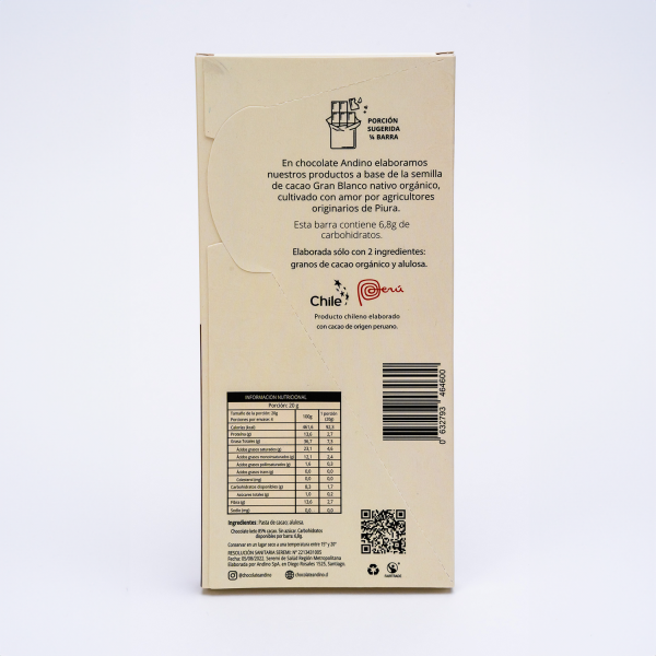 Barra Chocolate Keto 85% Cacao