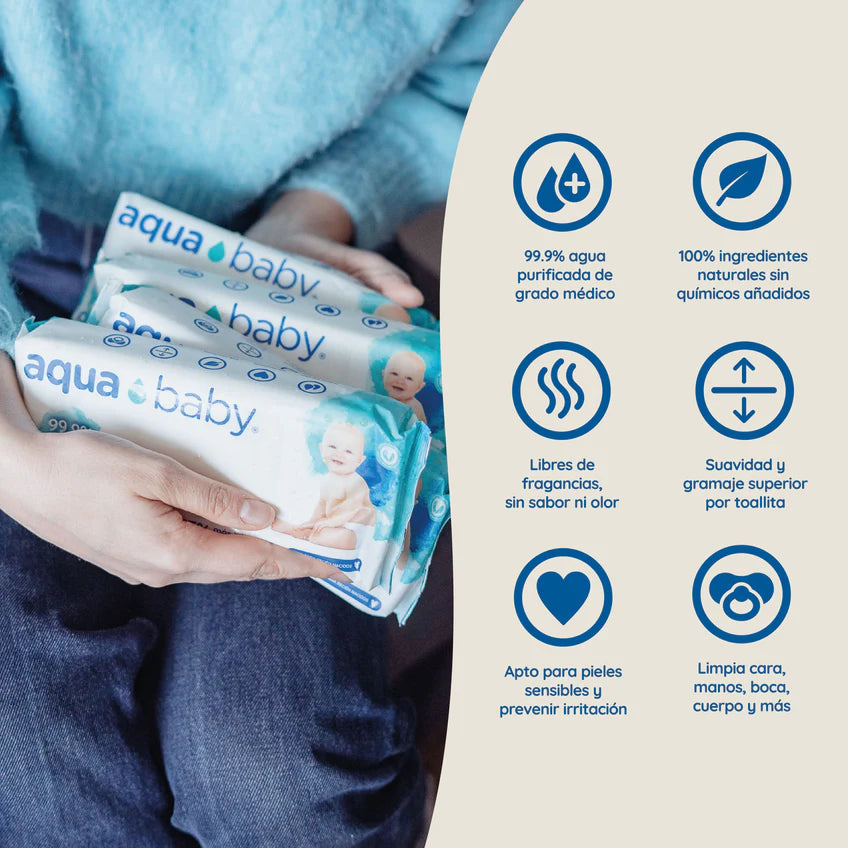 Toallitas Húmedas 60 un - Aqua Baby