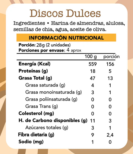 Discos Dulces 120 Grs - Fain