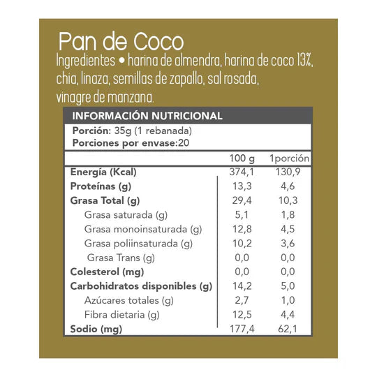 Pan de Coco 700 Grs - Fain