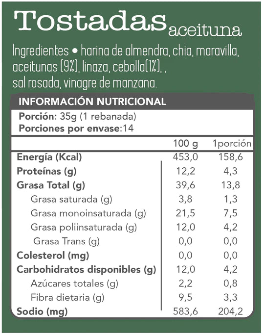 Tostadas de Aceituna 140 Grs - Fain
