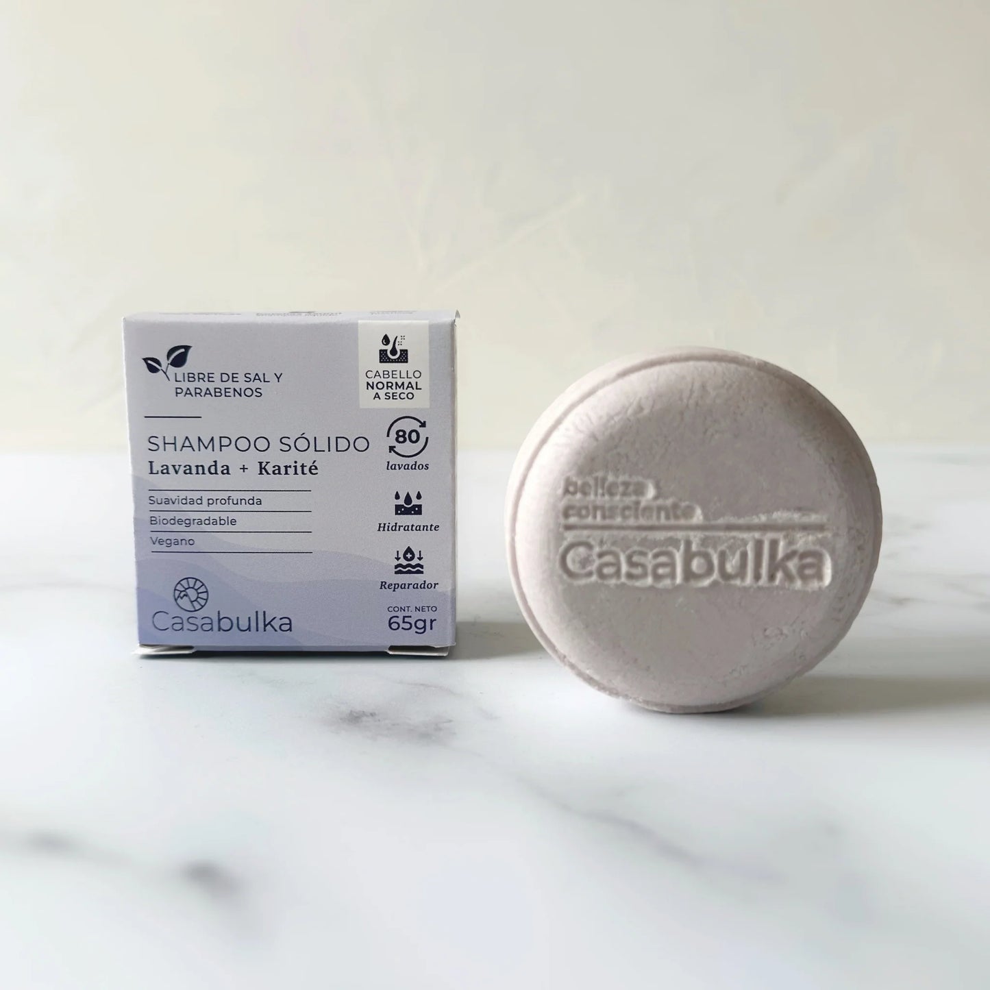 Shampoo Sólido Lavanda Karité 65 grs