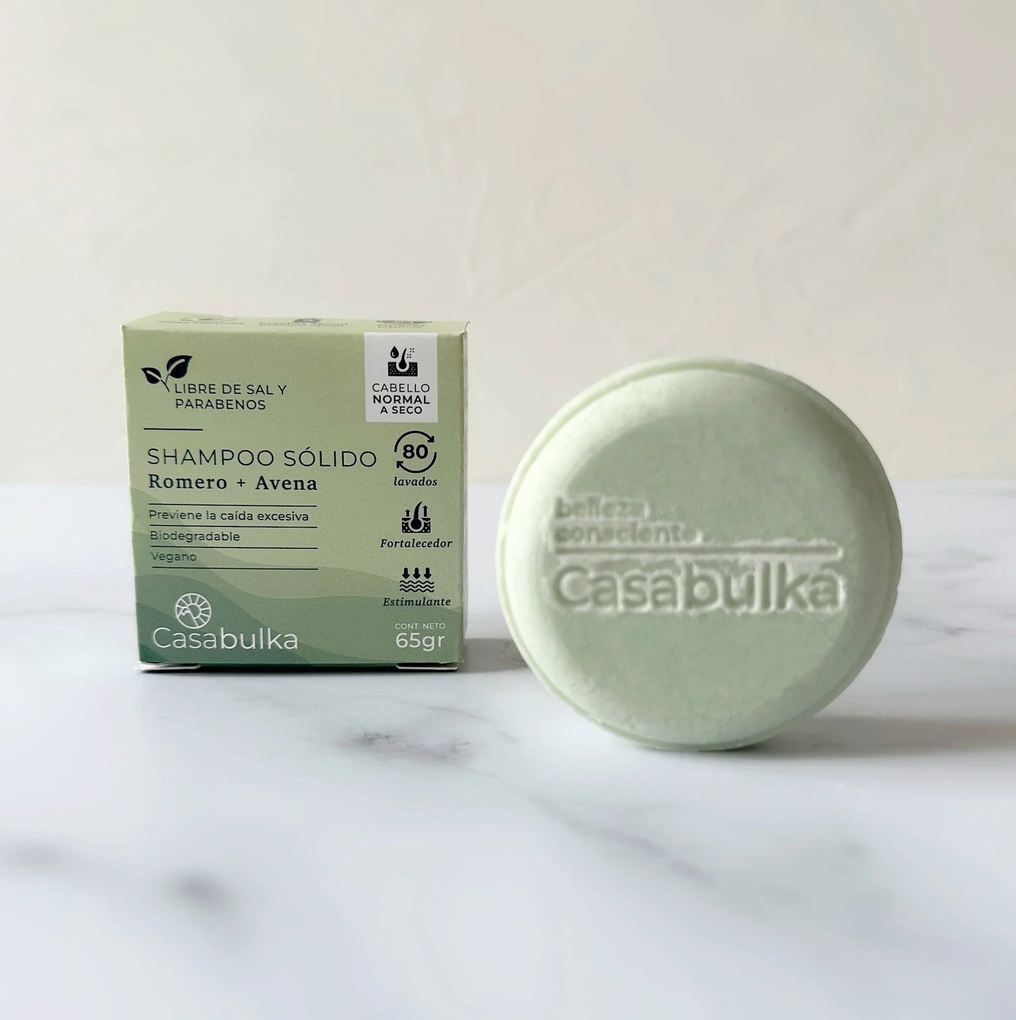 Shampoo Sólido Romero Avena 65 grs